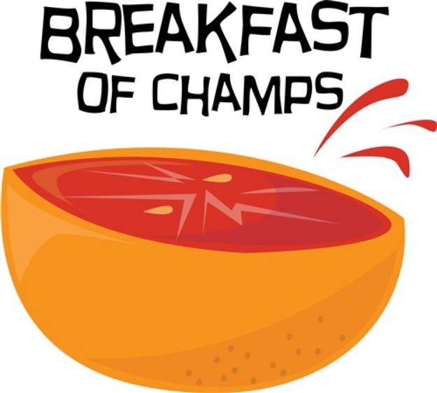 Picture of Breakfast Of Champs SVG File