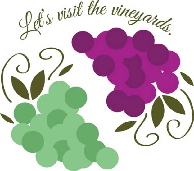 Picture of Visit Vineyards SVG File