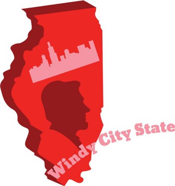 Picture of Windy City State SVG File