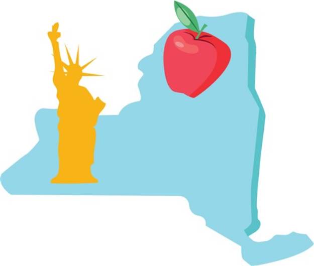 Picture of New York State SVG File