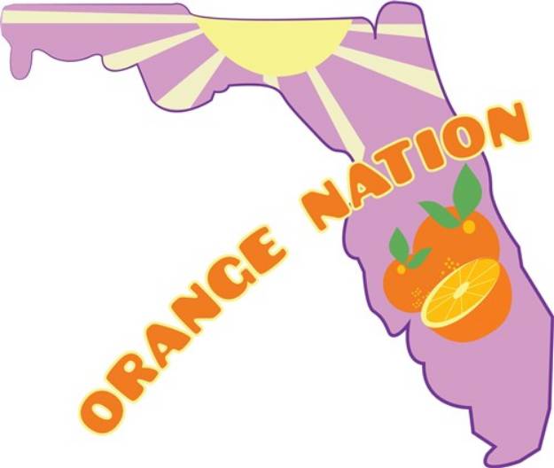 Picture of Orange Nation SVG File