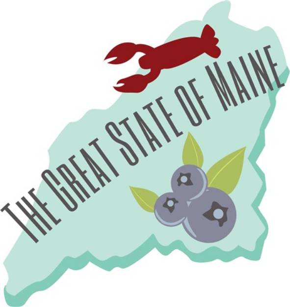 Picture of Great State of Maine SVG File