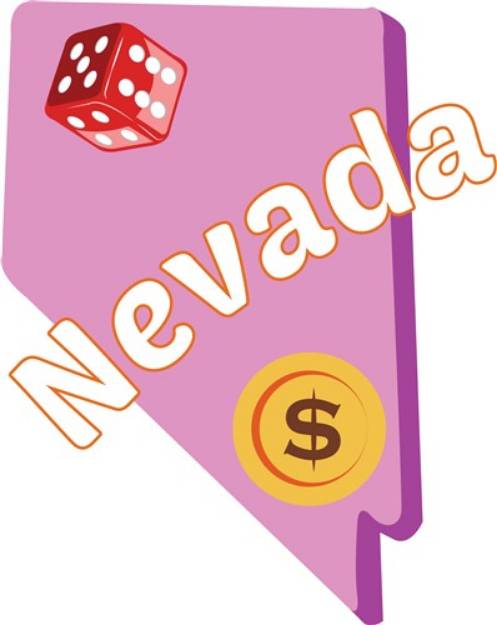 Picture of Nevada Dice SVG File