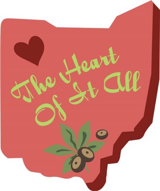 Picture of Heart of It All SVG File