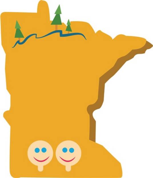 Picture of Minnesota State SVG File
