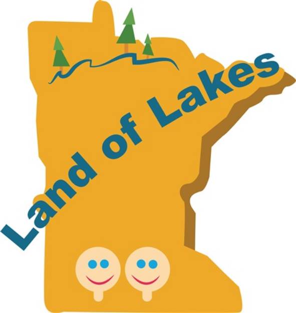 Picture of Land Of Lakes SVG File