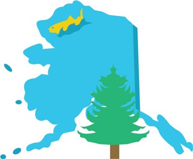 Picture of State Of Alaska SVG File