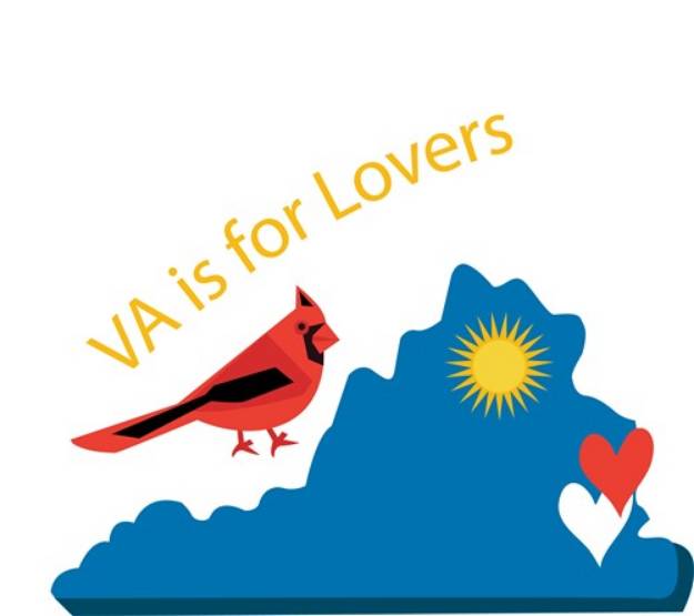 Picture of VA Is For Lovers SVG File