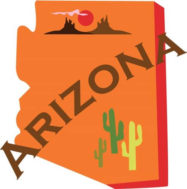 Picture of State Of Arizona SVG File