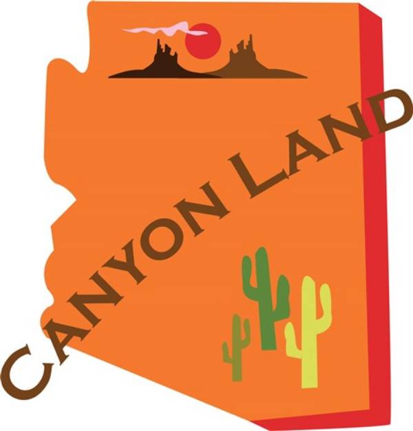 Picture of Canyon Land SVG File