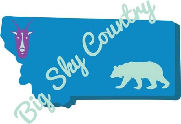 Picture of Big Sky Country SVG File