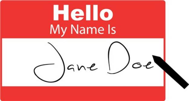 Picture of Jane Doe SVG File