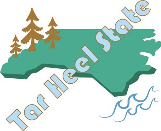 Picture of Tar Heel State SVG File