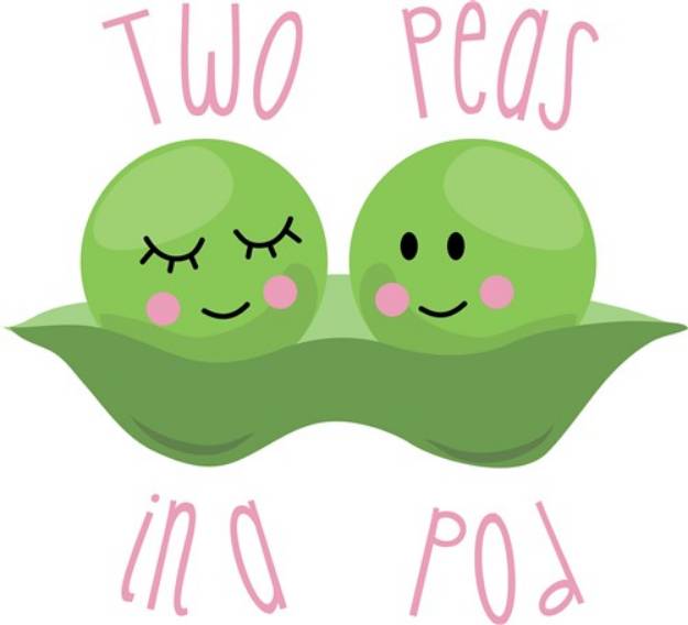 Picture of Two Peas SVG File