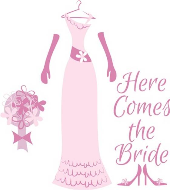 Picture of Here Comes The Bride SVG File