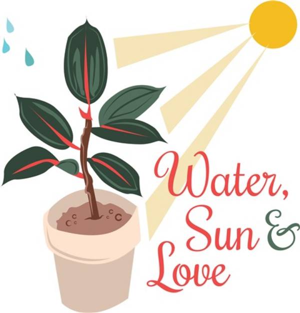 Picture of Water Sun & Love SVG File
