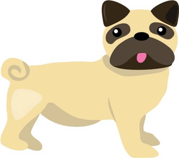 Picture of Pug Dog SVG File