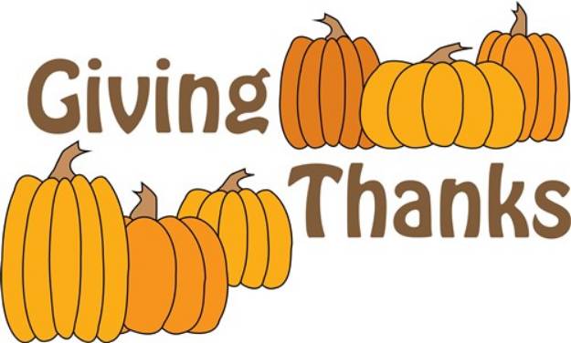 Picture of Giving Thanks SVG File