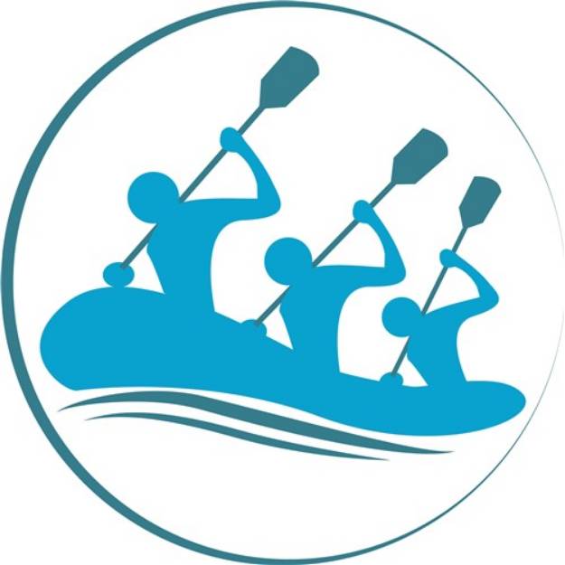 Picture of River Rafting SVG File