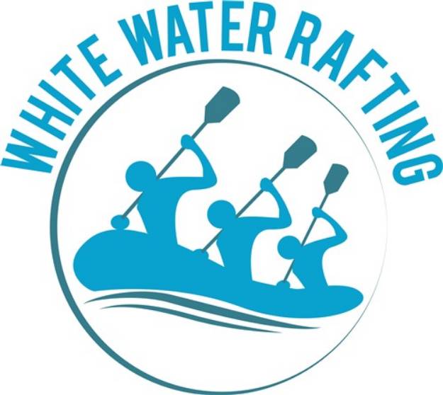 Picture of White Water Rafting SVG File
