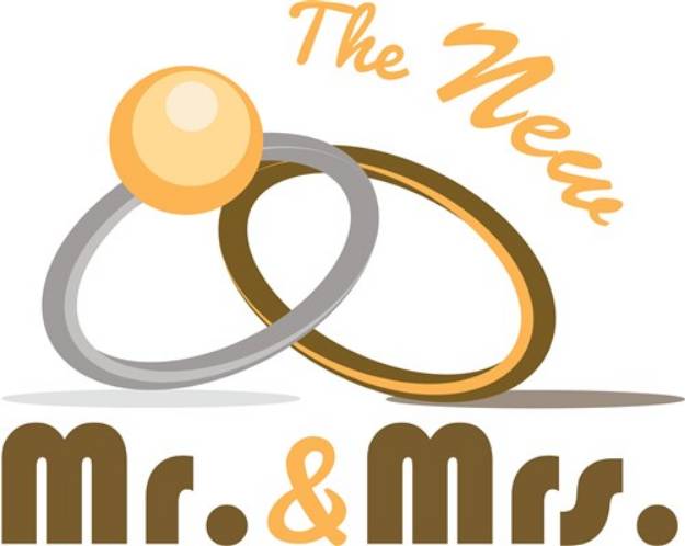 Picture of New Mr & Mrs SVG File