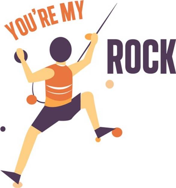 Picture of Youre My Rock SVG File