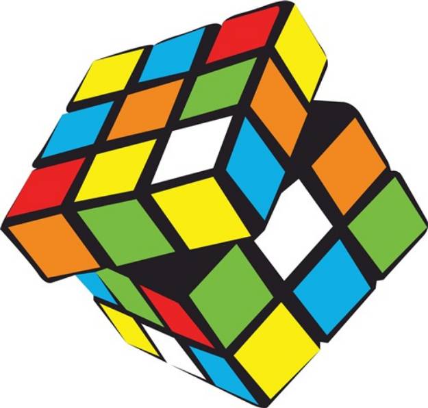 Picture of Rubiks Cube SVG File