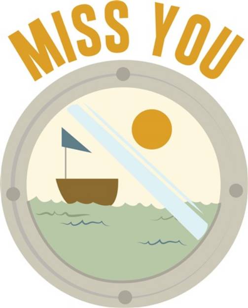 Picture of Miss You SVG File