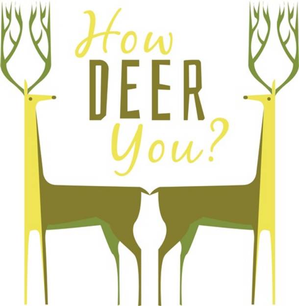 Picture of How Deer You? SVG File