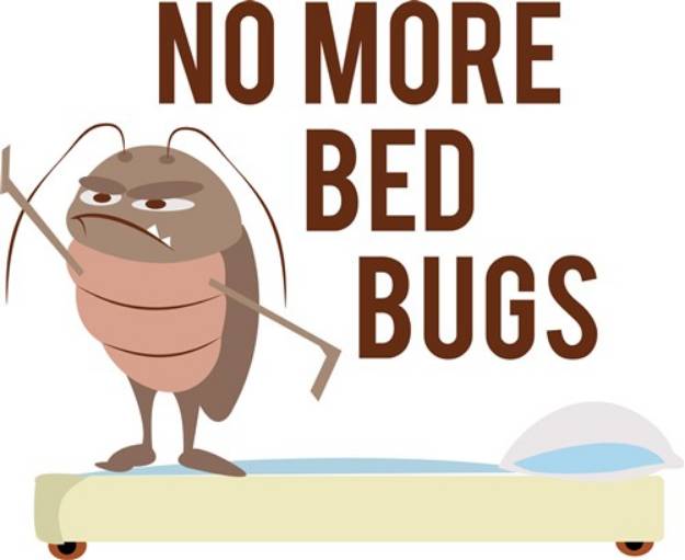 Picture of No More Bed Bugs SVG File