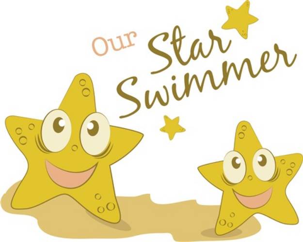 Picture of Star Swimmer SVG File