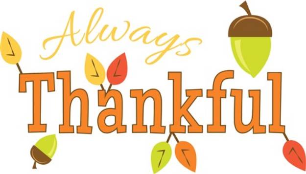 Picture of Always Thankful SVG File