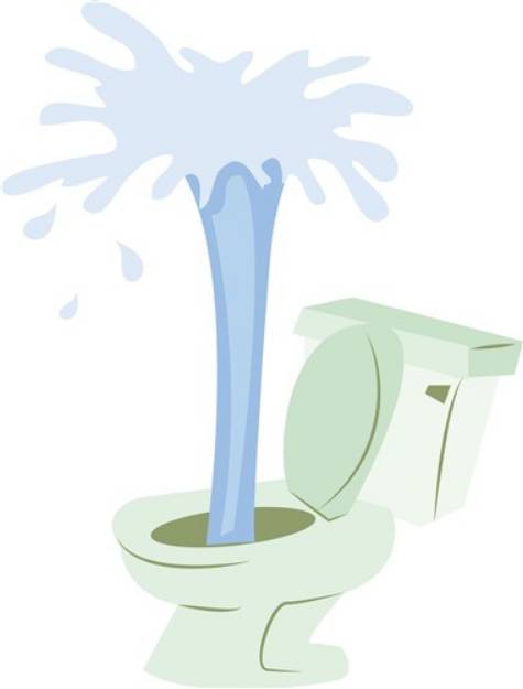 Picture of Broken Toilet SVG File