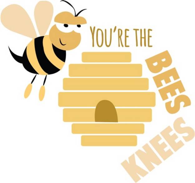 Picture of Bees Knees SVG File