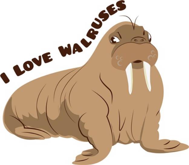 Picture of Love Walruses SVG File
