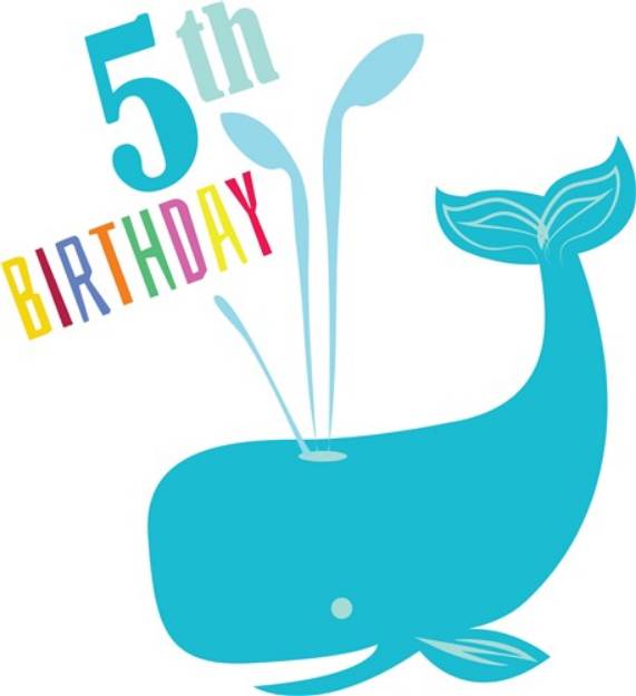 Picture of 5th Birthday SVG File