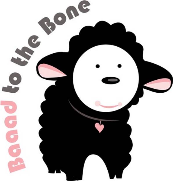 Picture of Baaaad To The Bone SVG File