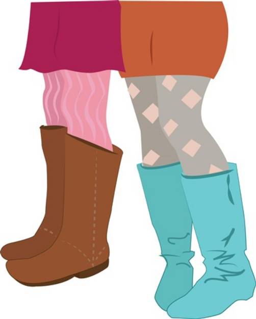 Picture of Girls Boots SVG File