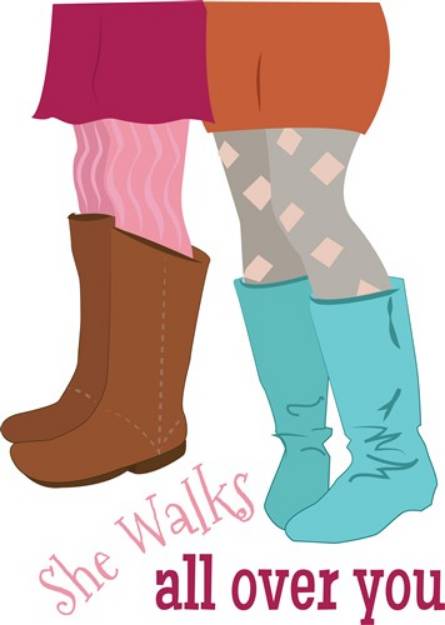Picture of She Walks SVG File
