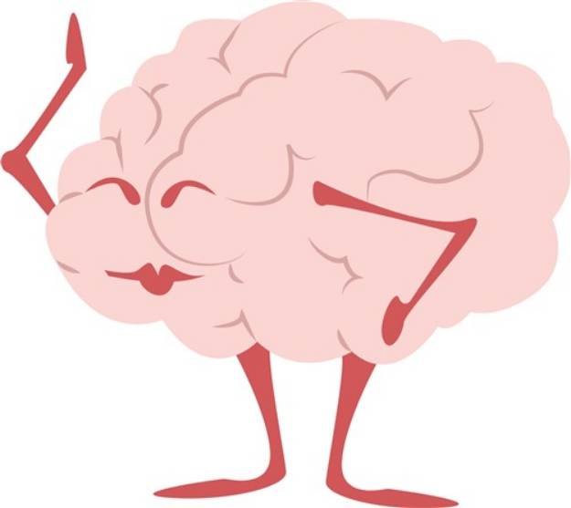 Picture of Humorous Brain SVG File