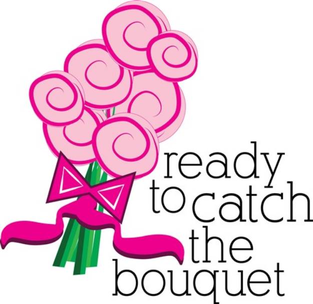 Picture of Catch The Bouquet SVG File