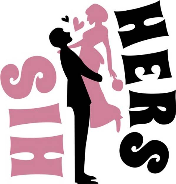 Picture of His Hers SVG File