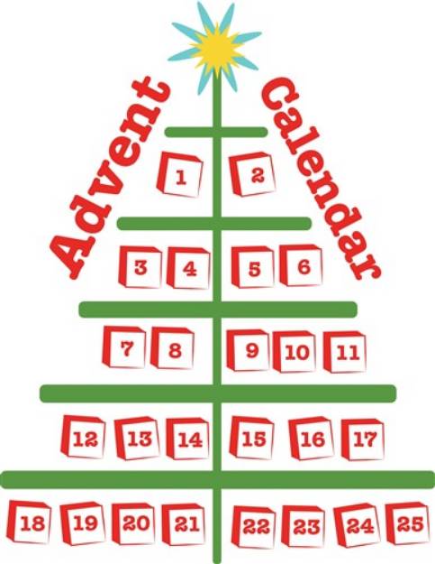 Picture of Advent Calendar SVG File