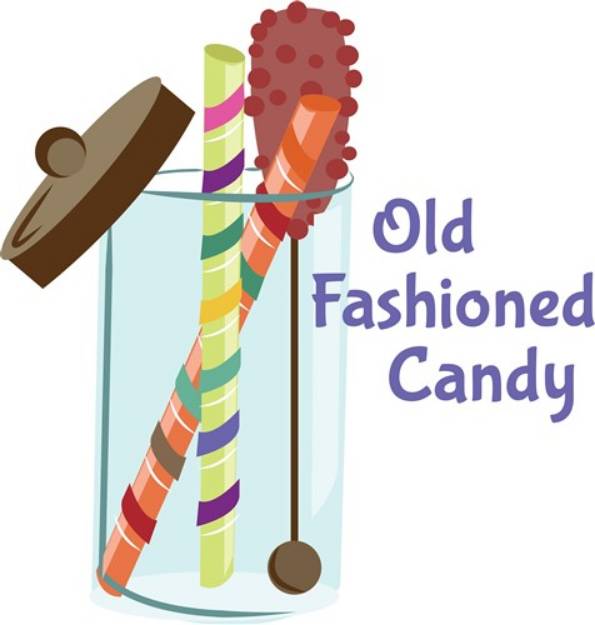 Picture of Old Fashioned Candy SVG File