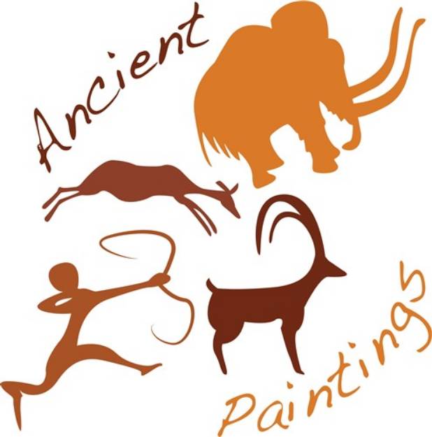 Picture of Ancient Paintings SVG File