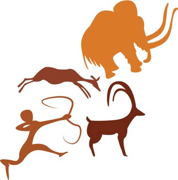 Picture of Cave Painting SVG File