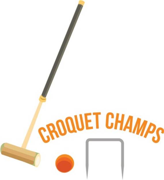 Picture of Croquet Champs SVG File
