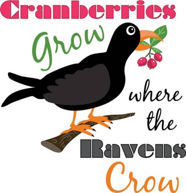 Picture of Cranberries Grow SVG File