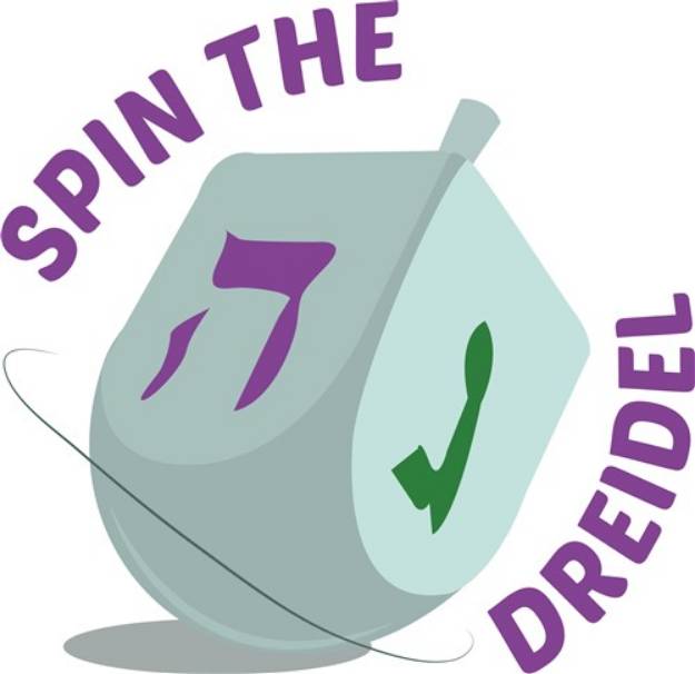 Picture of Spin The Dreidel SVG File