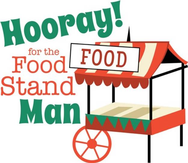 Picture of Food Stand Man SVG File